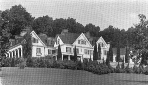 A photograph of the front of the house, taken circa June, 1907.