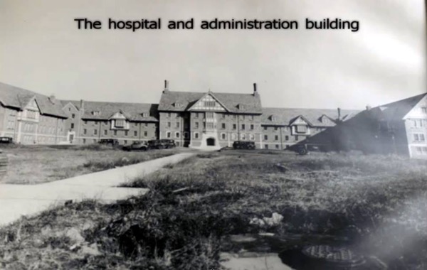 Historical image of the Hospital and Administration Building at Marlboro.